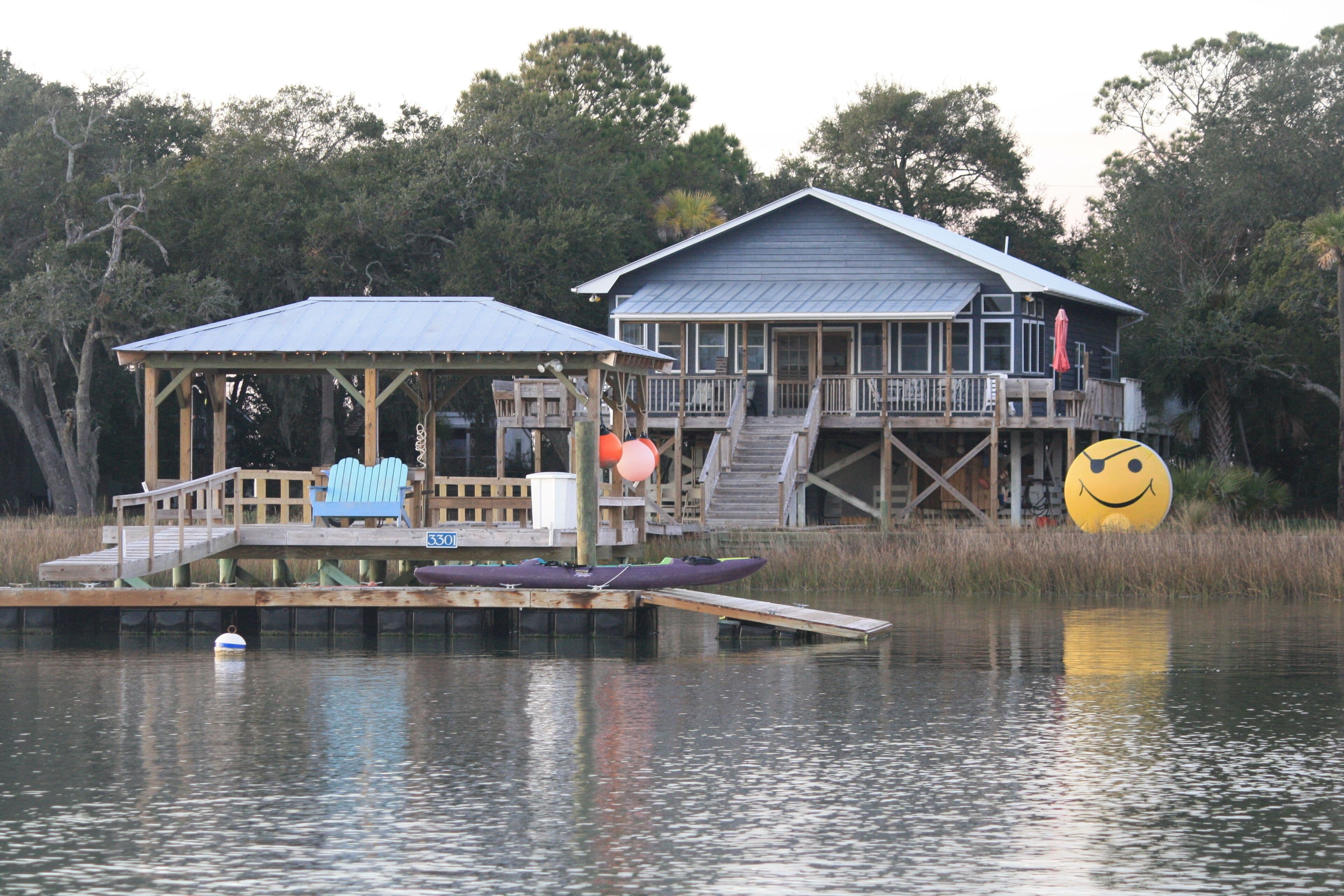 By Boat Only... The Smiley Face House